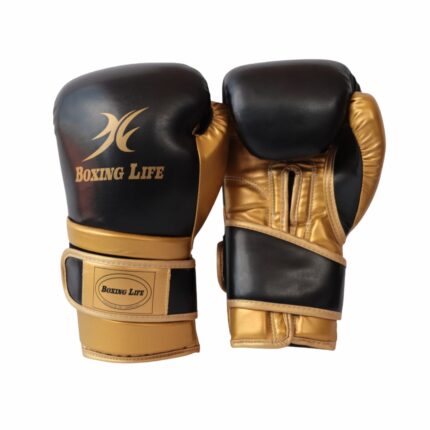 Guantes Boxing Life - Negro y Dorado